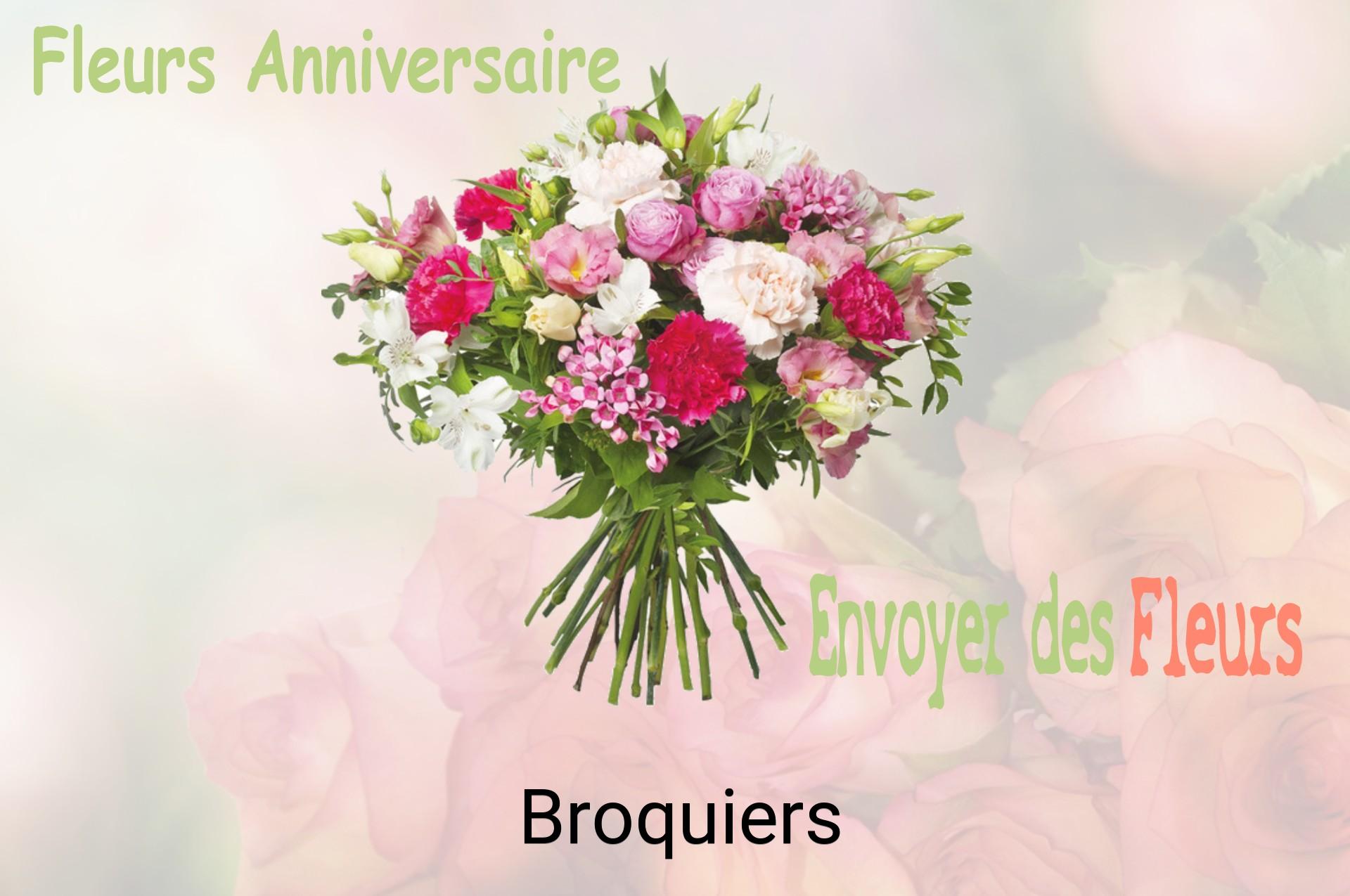 Bouquet de fleurs d’anniversaire livré à Broquiers