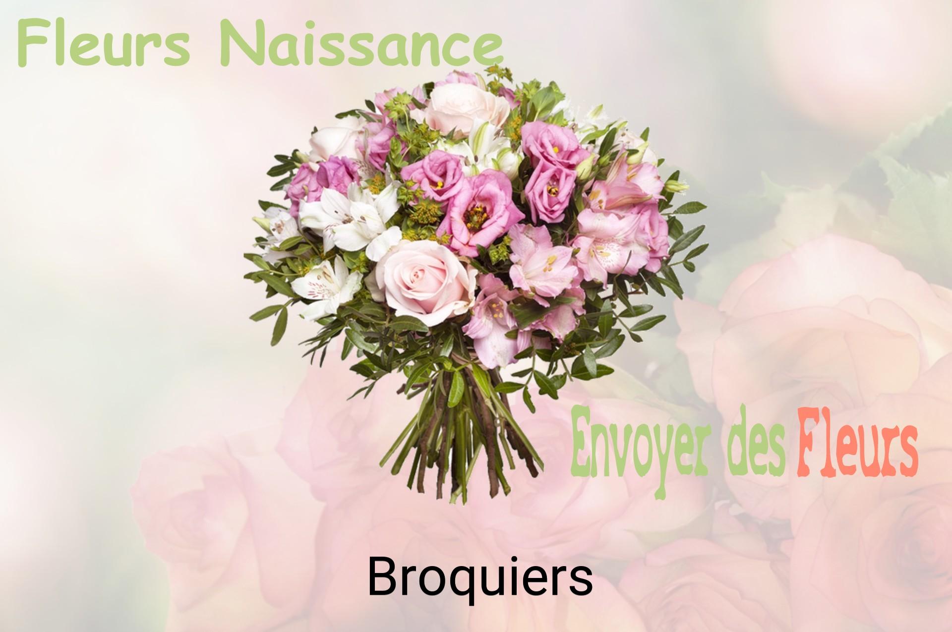 Bouquet de fleurs de naissance livré à Broquiers